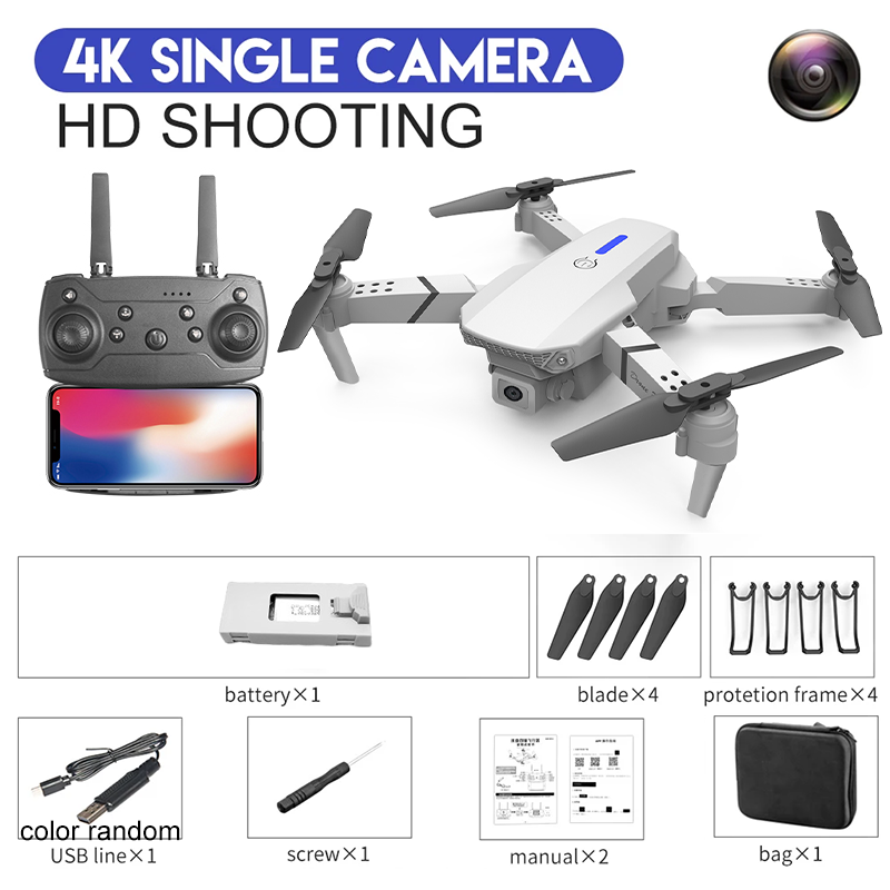 RC Drone with 4K Camera – Foldable WiFi FPV Drone with Altitude Hold & Real-Time Video