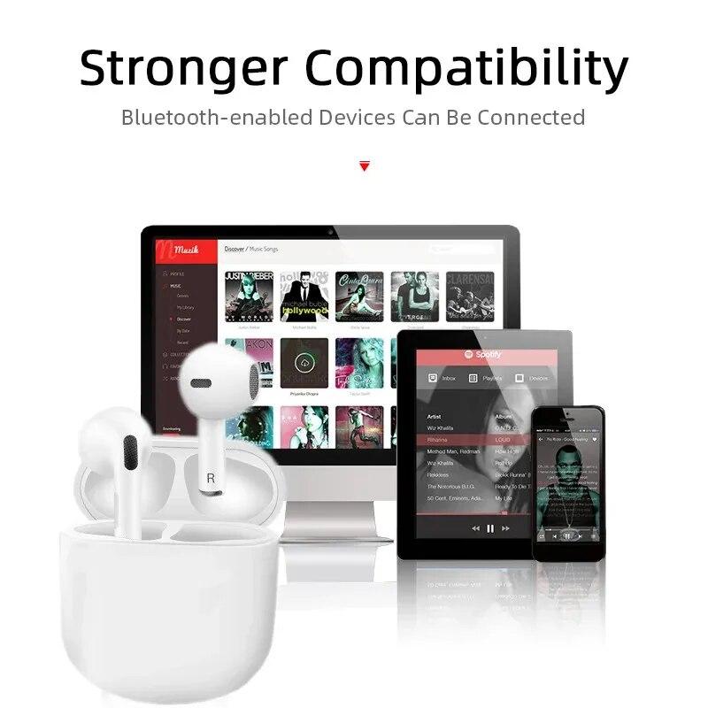 Bluetooth Wireless Earbuds with Mic and Noise Cancelling for Music and Calls