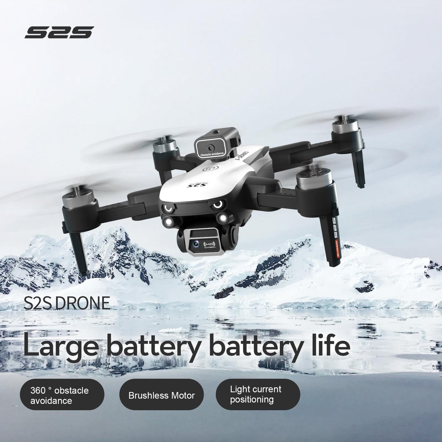 Drone 4K & 8K HD Dual Camera Professional Aerial Photography, Obstacle Avoidance, Foldable Quadcopter with 25 Minute Flight Time