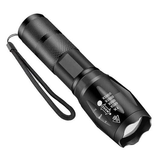 High-Power LED Camping Torch – Zoomable Waterproof Flashlight