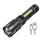 High Power Rechargeable LED Flashlight – Ultra Bright Torch with Side Light