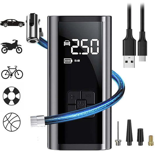 Portable Air Compressor – Fast Tire Inflator & Accurate Pressure Pump
