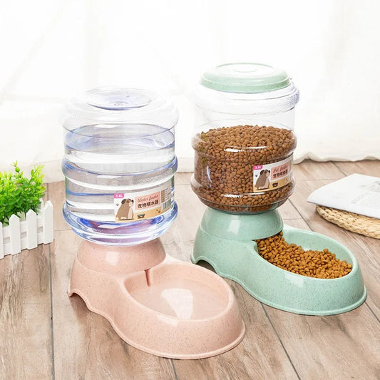Large Capacity Pet Cat Dog Feeder & Water Dispenser