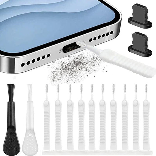 Mobile Phone Charging Port Dust Plug & Cleaner Kit – Dustproof Cleaning Tool