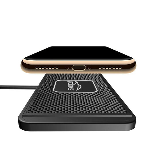 15W Car Wireless Charger – Qi-Certified Type-C Charging Mat with Non-Slip Pad