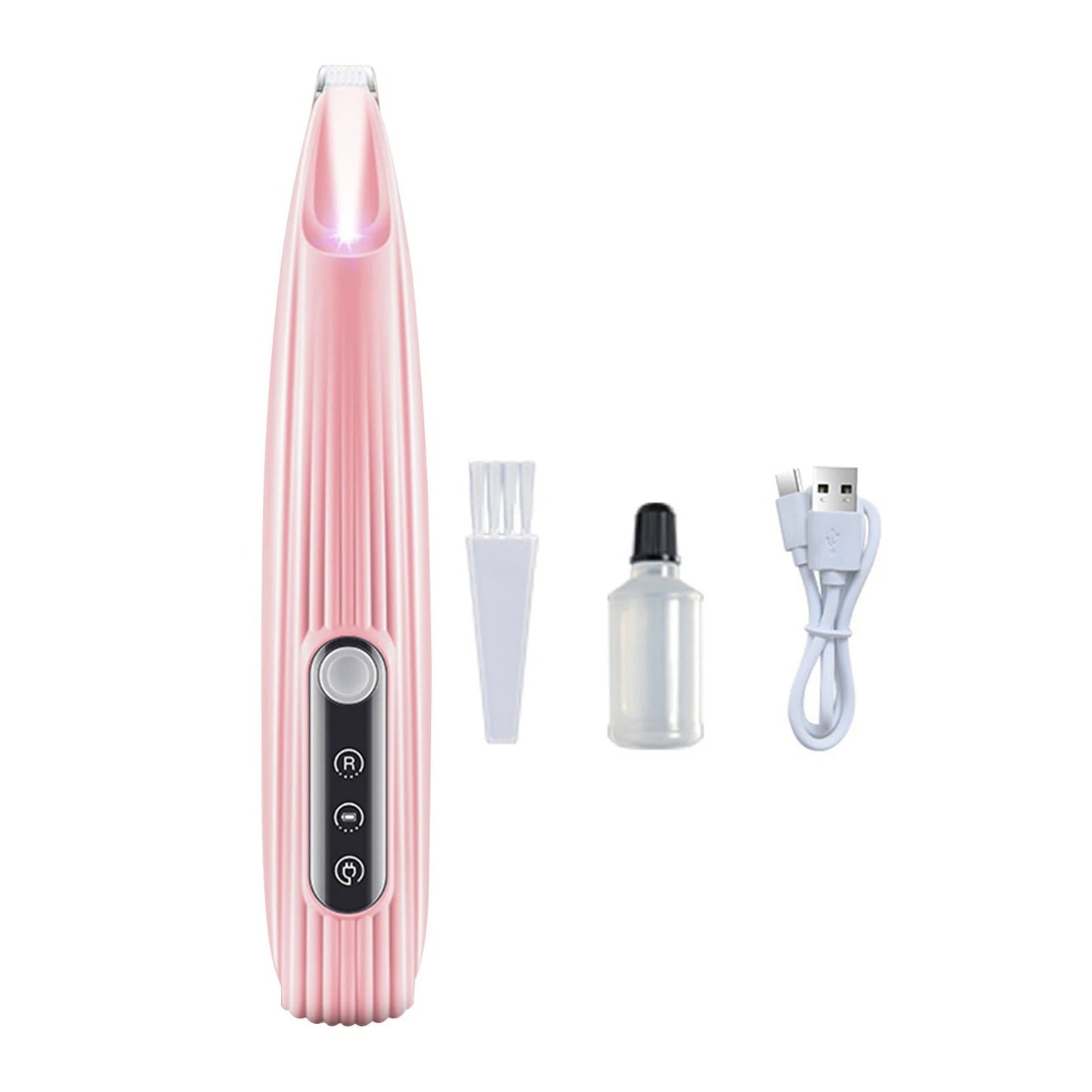 Portable Pet Paw Trimmer with LED Light – Rechargeable Cordless Nail Grinder