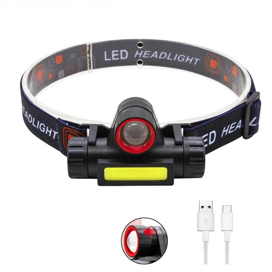 Rechargeable Fishing LED Headlamp – Work Light for Camping
