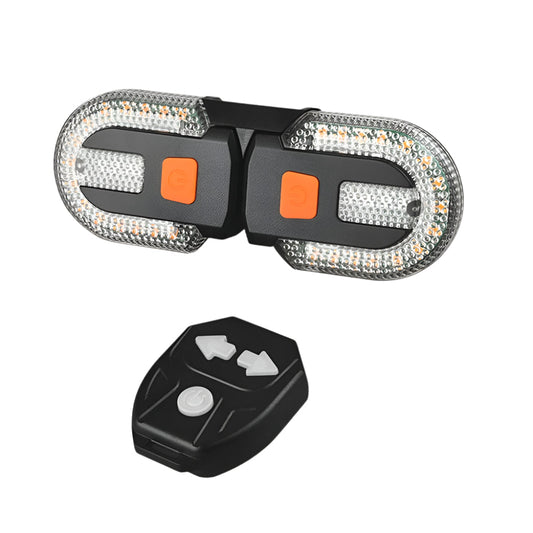 Remote Control Bicycle Taillight – USB Rechargeable LED Turn Signal & Brake Warning Light