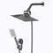 Three-Function 8-Inch Square Rain Shower Set Stainless Steel Pressure Shower head