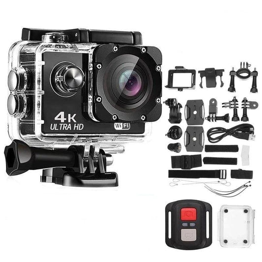 Ultra HD 4K Action Camera – Wide-Angle, Waterproof Video Recording Sports Cam