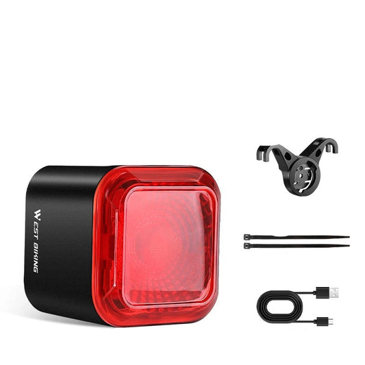 Smart Rear Bike Light – Brake Sensing LED Taillight with Auto Start/Stop
