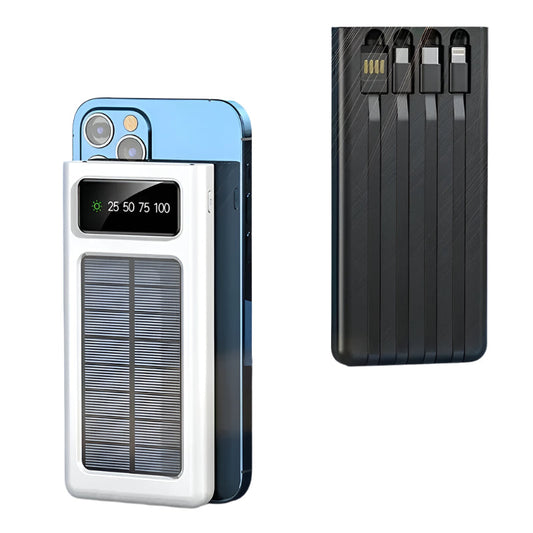 200000mAh Solar Power Bank – 4-in-1 Ultra Capacity Fast Charging