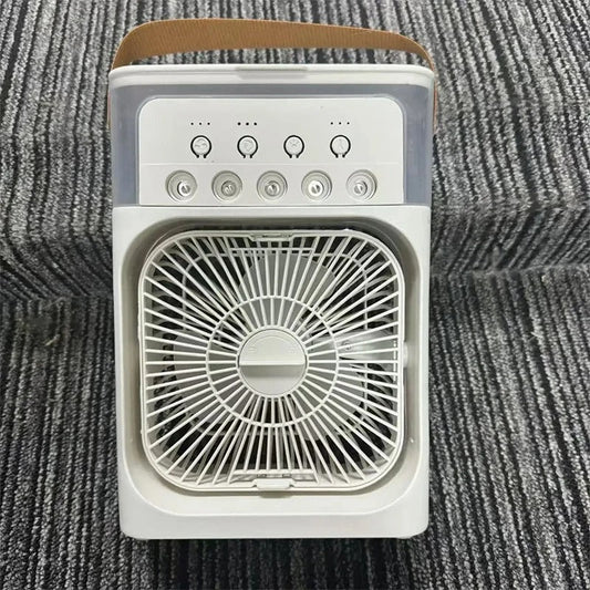 3-in-1 USB Air Cooler – Portable Fan, Air Conditioner & LED Night Light for Home & Office