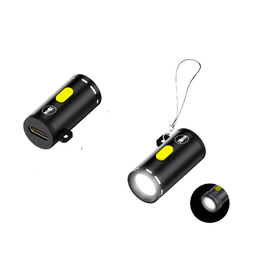 Mini Portable LED Flashlight – High Brightness USB Type-C Rechargeable Torch