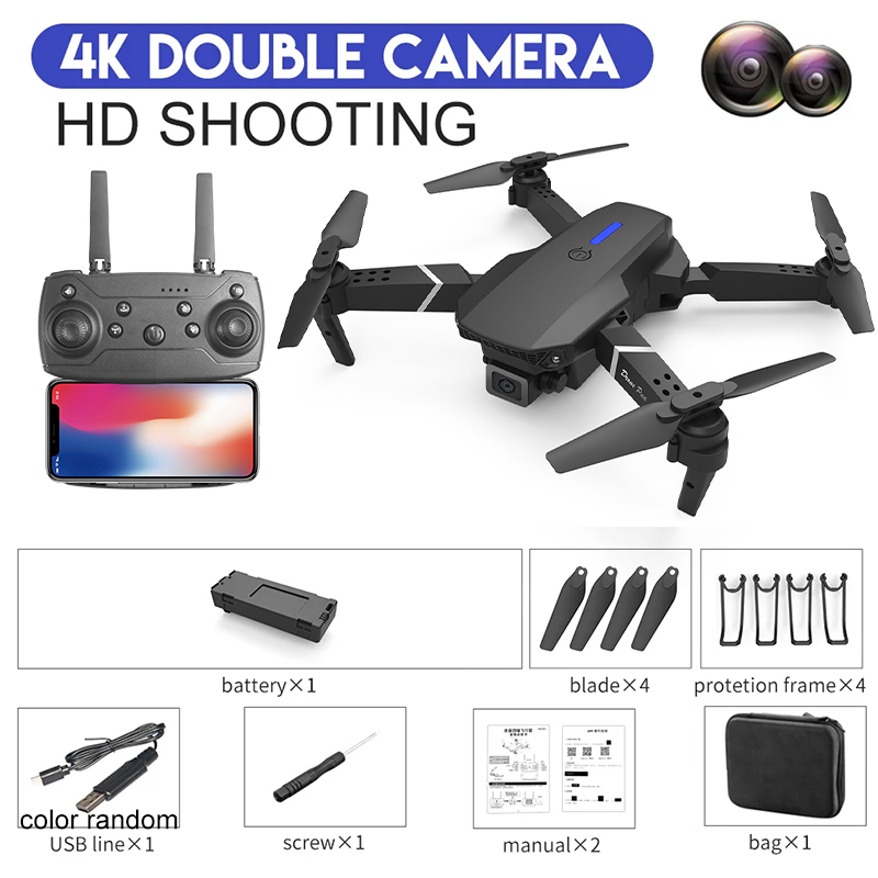 RC Drone with 4K Camera – Foldable WiFi FPV Drone with Altitude Hold & Real-Time Video