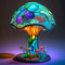 Charming Table Lamp with Stained Glass