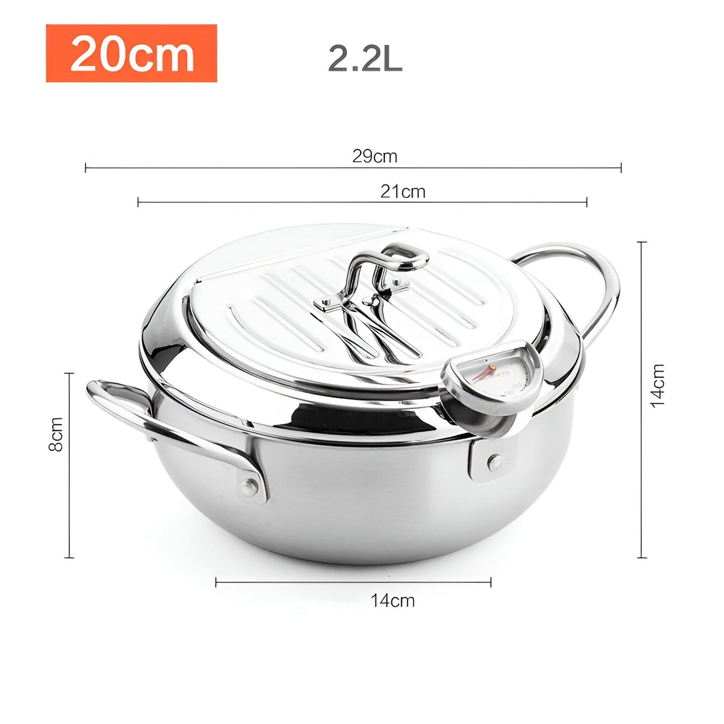 Deep Fryer Pot – Heavy-Duty Non-Stick Frying Pot for Crispy, Golden Fried Foods