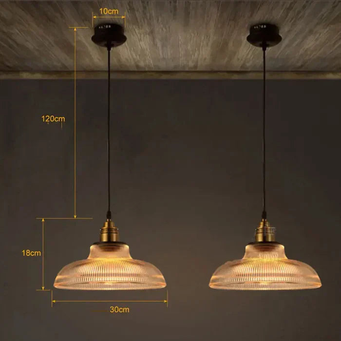 Glass Hanging Lamp Elegant Pendant Light