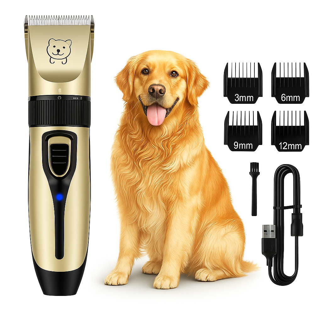 PetGroom Professional Dog Hair Clipper Ultra-Quiet USB