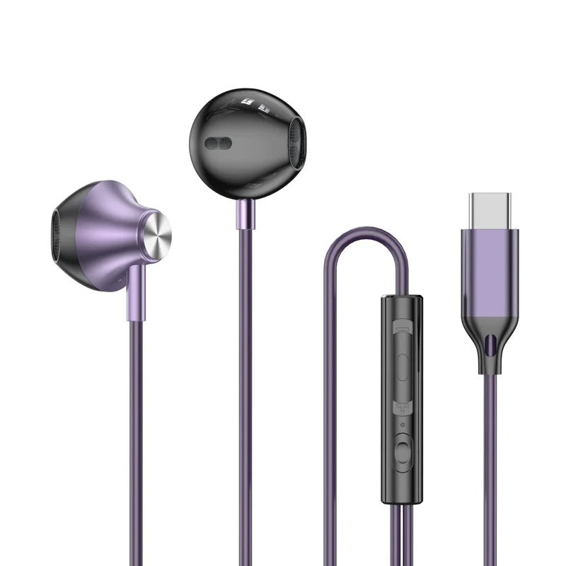 9D Stereo Type C & 3.5mm Gaming Headset Wired Earphones - HiFi Bass