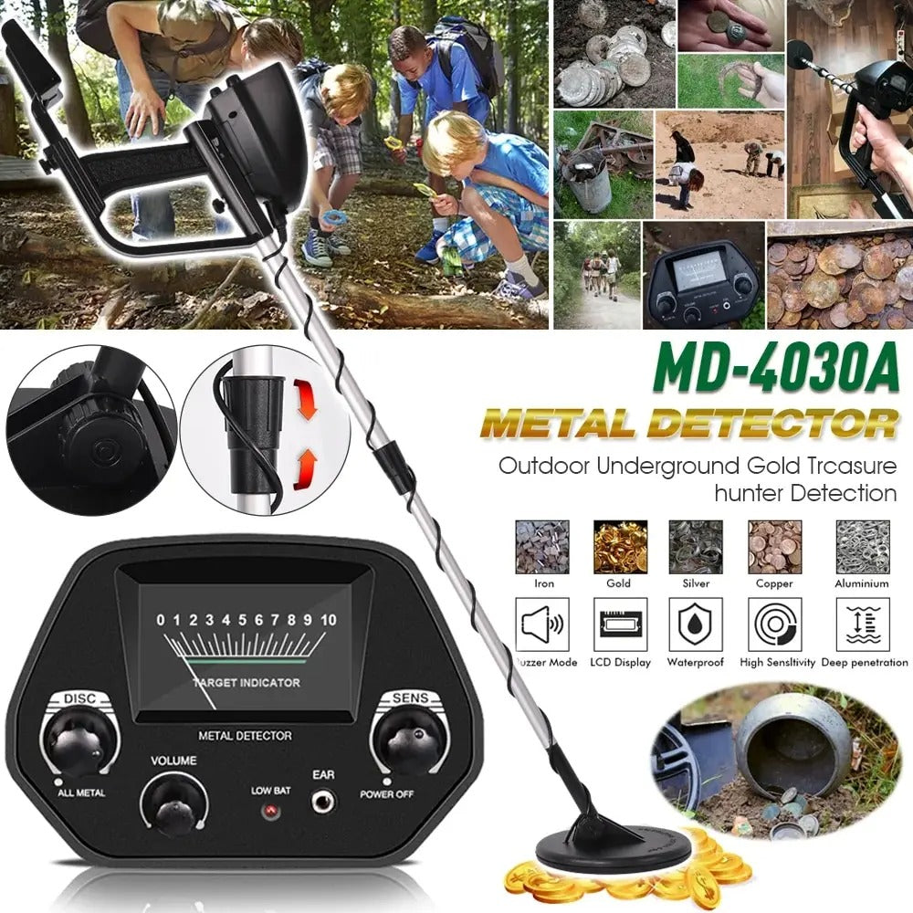 Underground Metal Detector Adjustable Gold & Treasure Finder