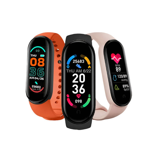 Smart Fitness Watch with Heart Rate & Blood Pressure Monitor