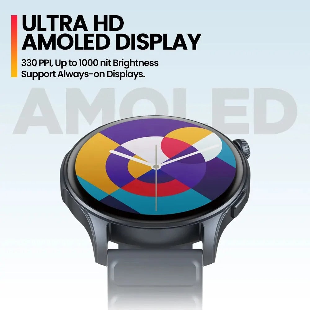 3 PRO Smartwatch – 1.43" AMOLED Display with Bluetooth Calling & Fitness Health Tracker