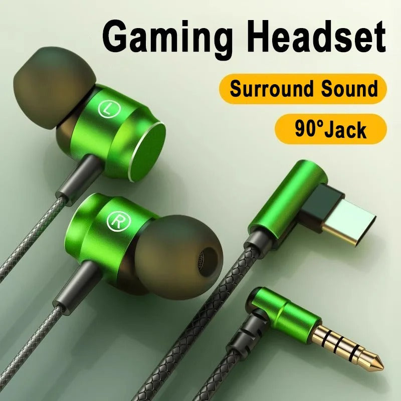 Jack Wired Gaming Headset HiFi Surround Sound with Mic