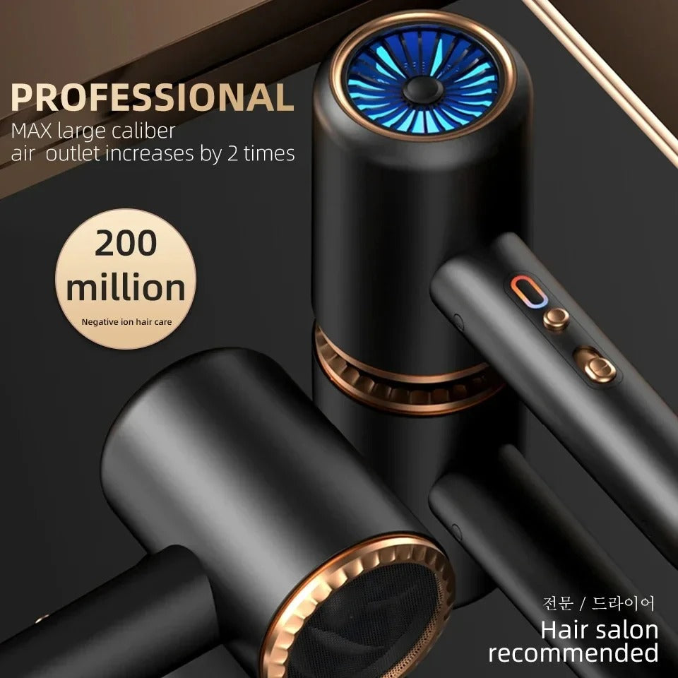 Professional Hair Dryer – 2400W Hot & Cold Wind Ionic Blow Dryer