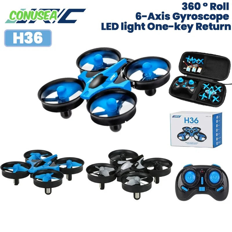 Mini RC Drone – 6-Axis Headless Quadcopter with 360° Flip & Remote Control for Kids