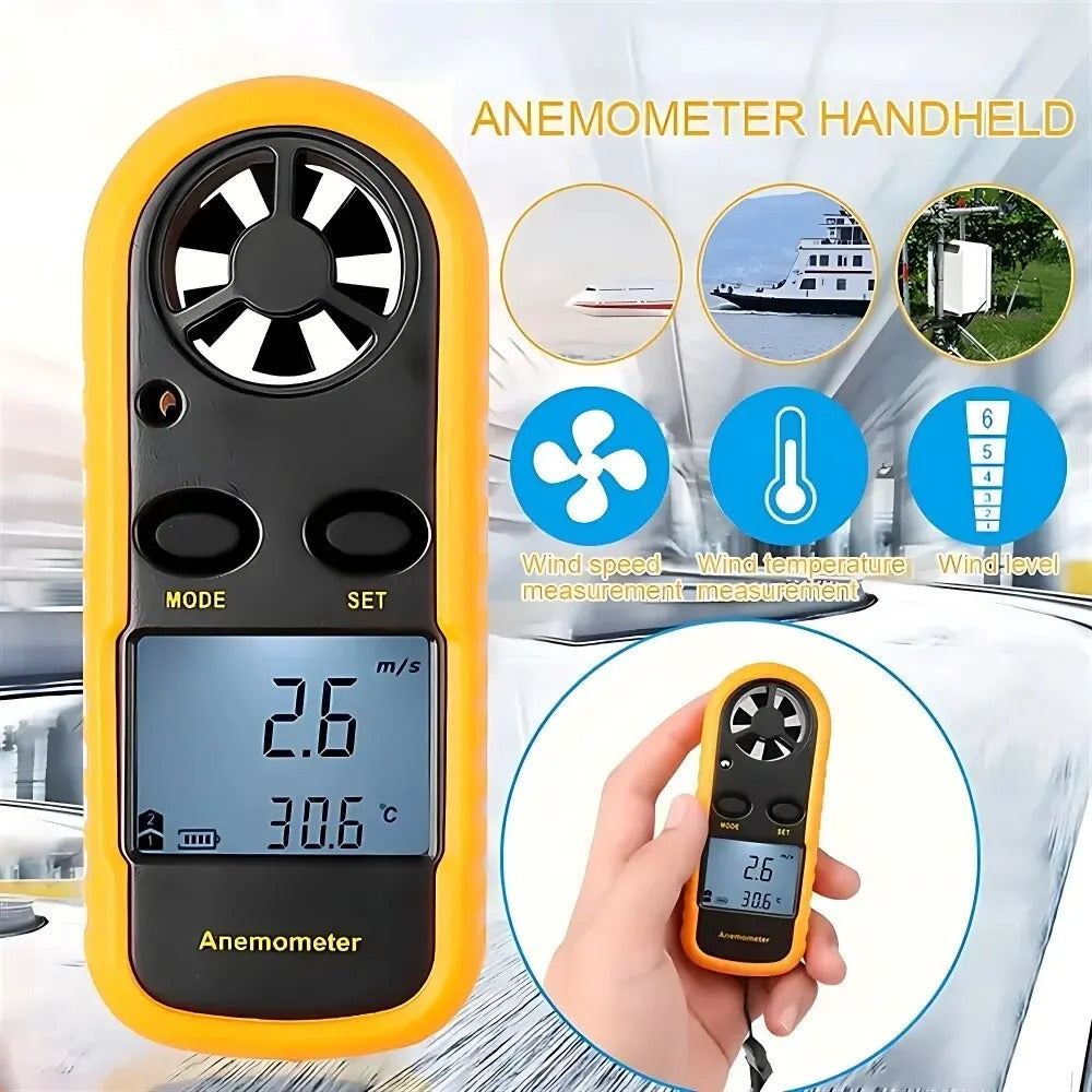 Digital Pocket Anemometer – Smart Wind Speed & Temperature Meter