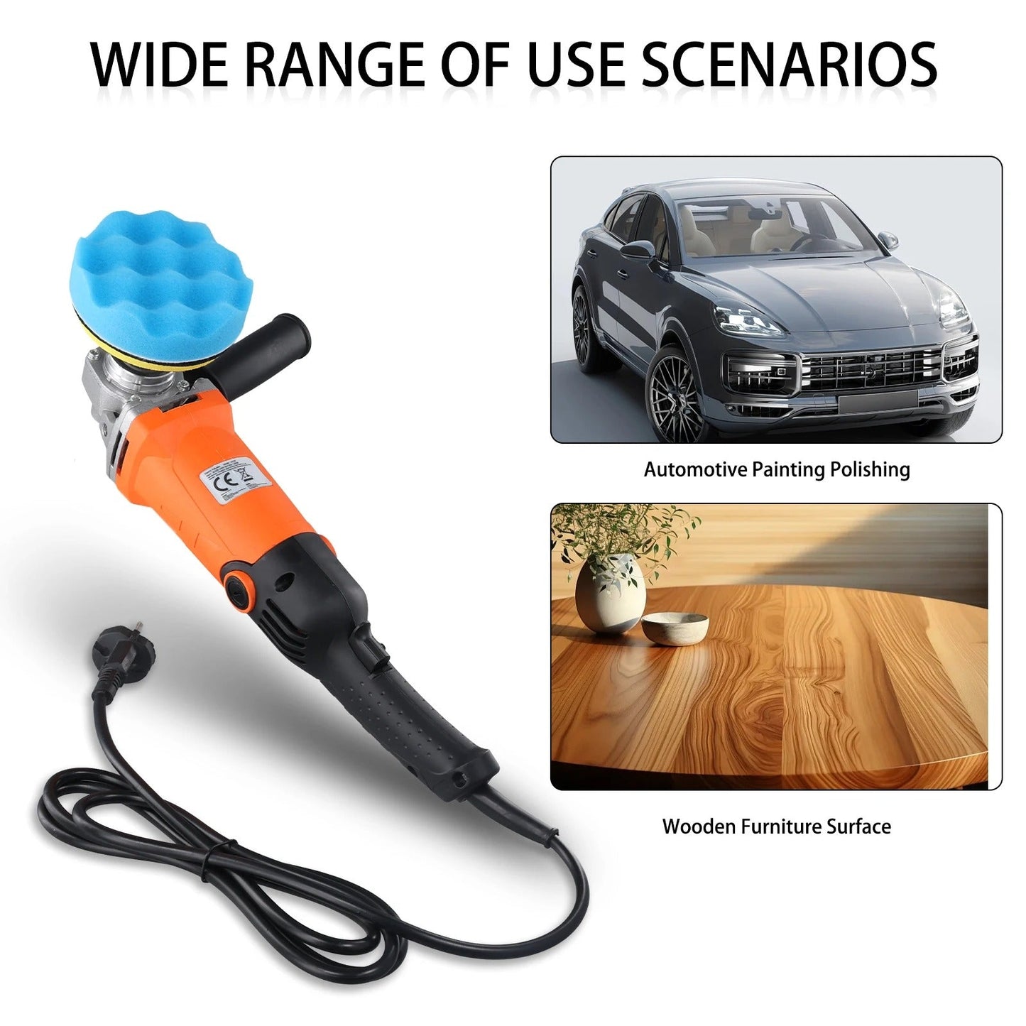Rotary Car Buffer Polisher – 8800RPM Waxer