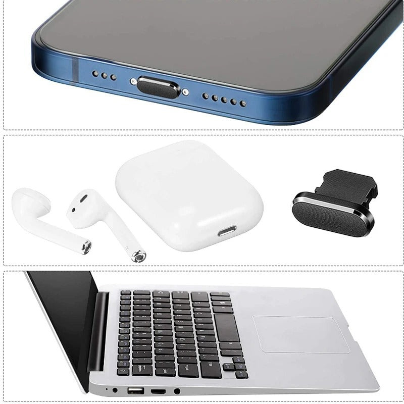 Mobile Phone Charging Port Dust Plug & Cleaner Kit – Dustproof Cleaning Tool