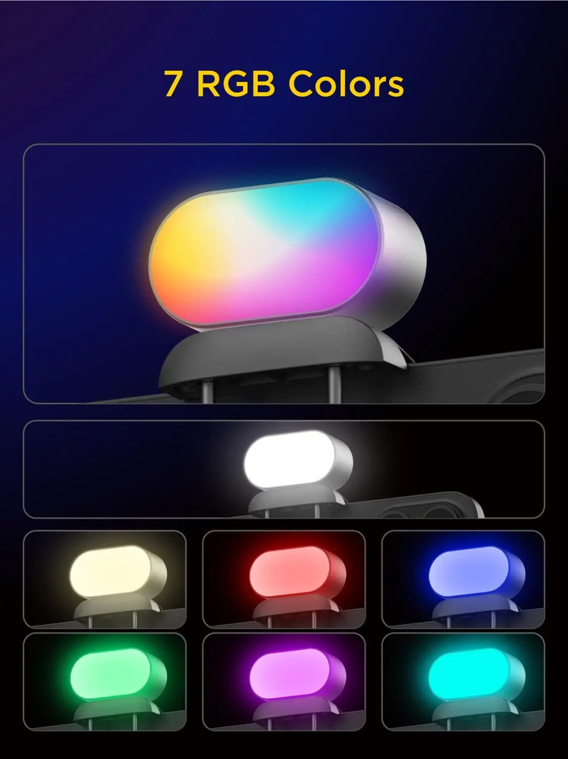 RGB Magnetic Fill Light for Gimbal – LED Photography Light