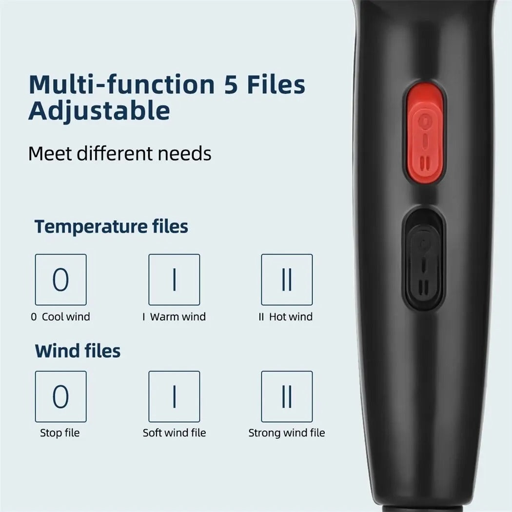 1600W Ionic Hair Dryer – Professional Negative Ion Blow Dryer