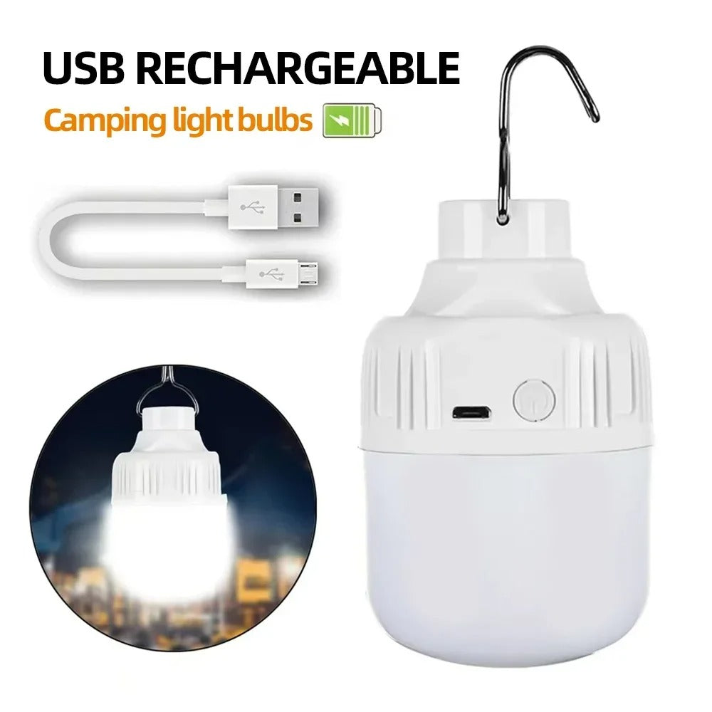 USB Rechargeable LED Camping Light – Super Bright Portable Bulb