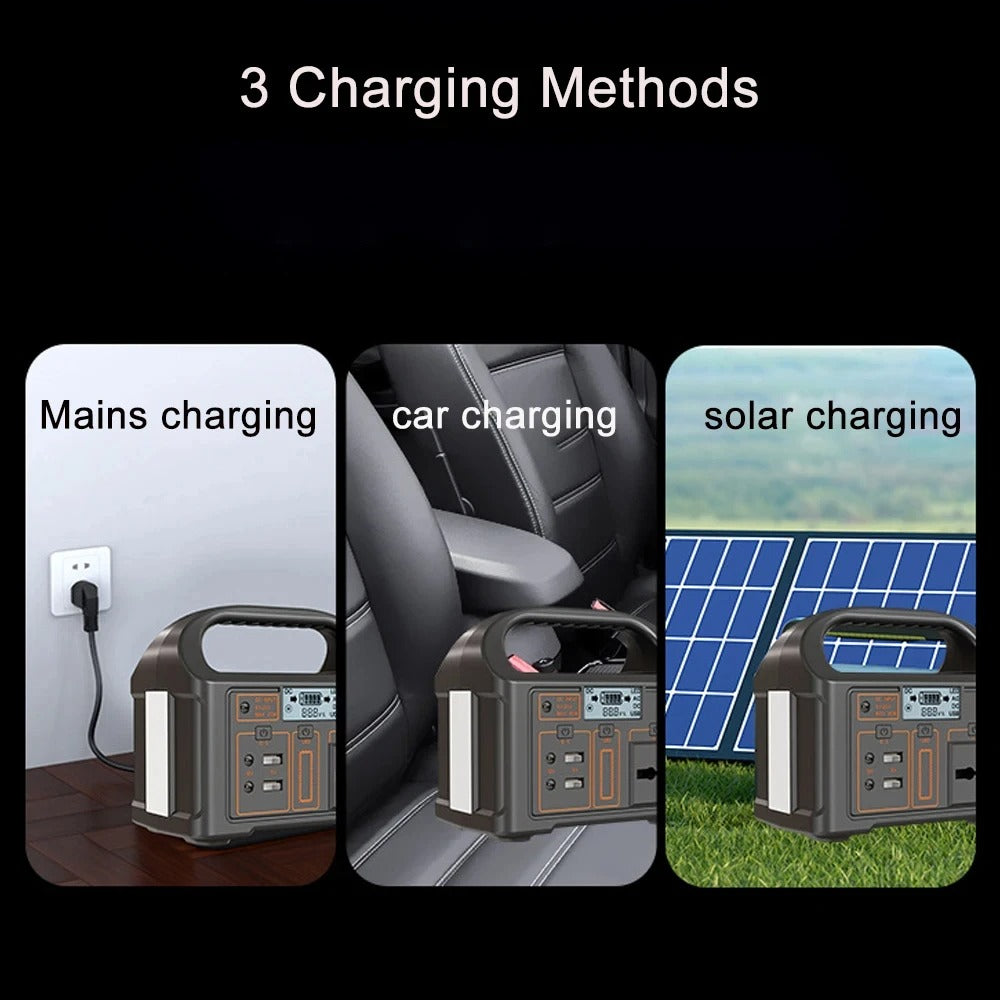 Portable Power Station 110V/220V Emergency Solar Generator