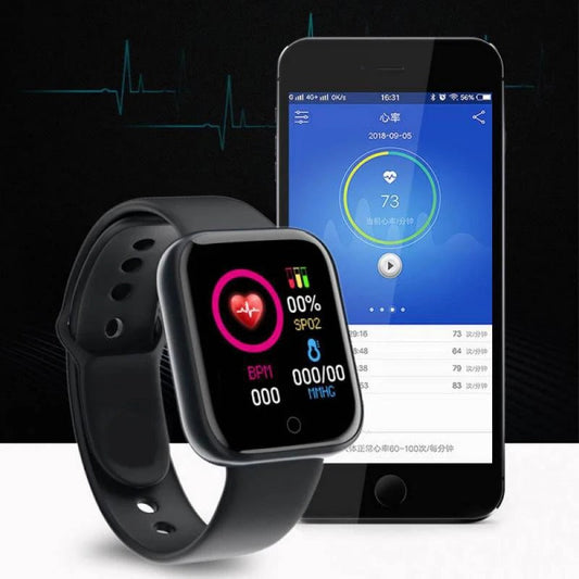 Bluetooth Fitness Tracker Smartwatch – Heart Rate, Sleep & Activity Monitor