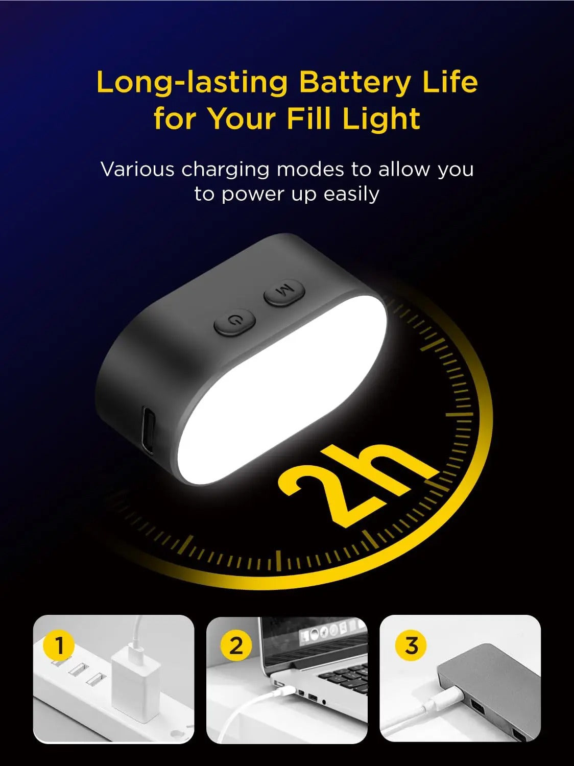 RGB Magnetic Fill Light for Gimbal – LED Photography Light