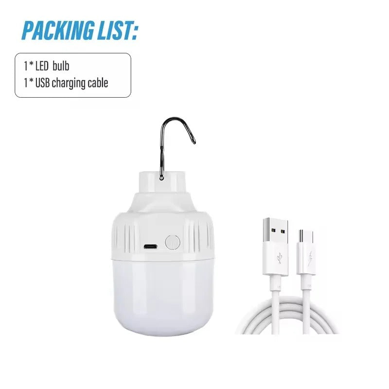 USB Rechargeable LED Camping Light – Super Bright Portable Bulb