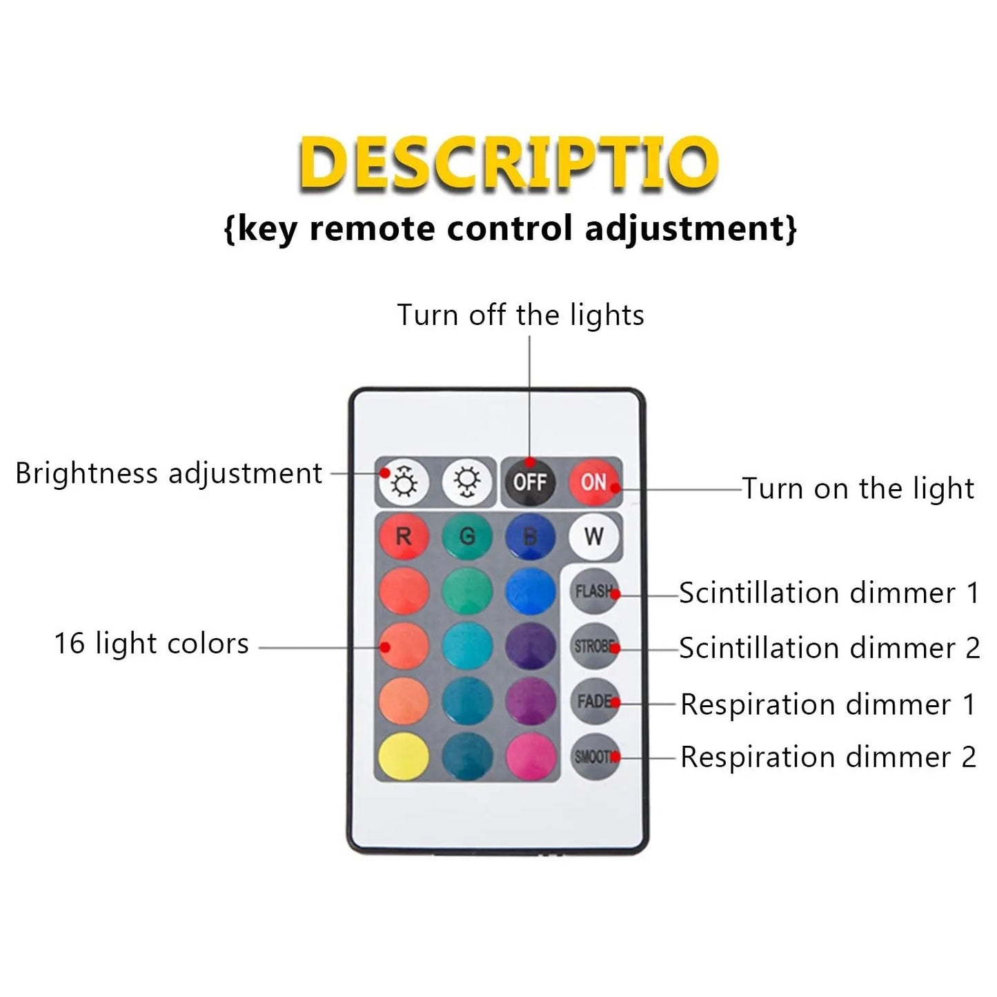 Ocean Wave Projector Light 16 Colors Aurora Glow Lamp