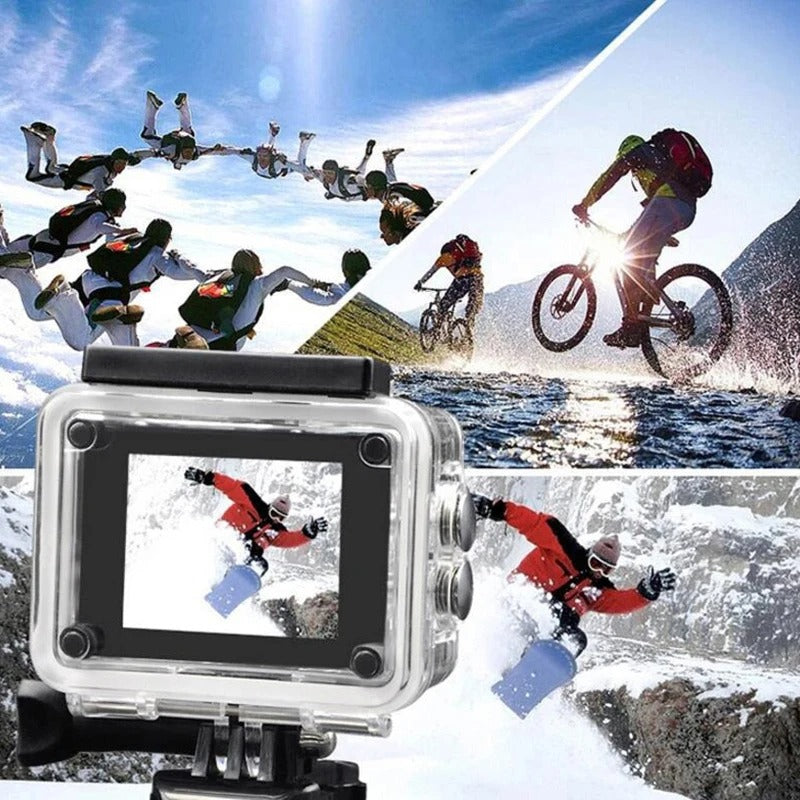 Ultra HD 4K Action Camera – Wide-Angle, Waterproof Video Recording Sports Cam