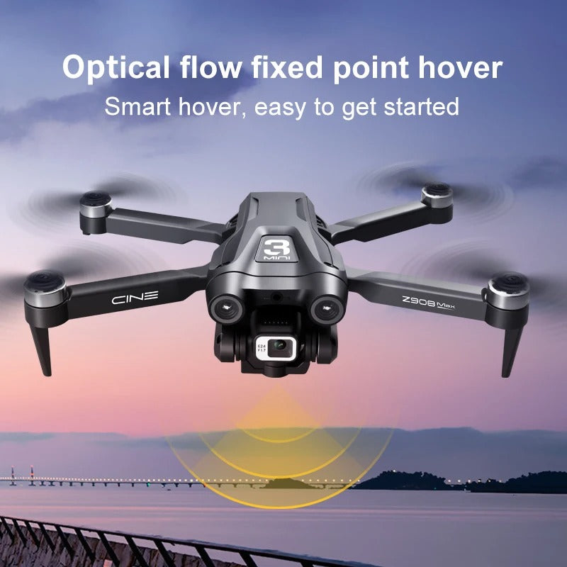 Pro Max 4K Drone – Foldable WiFi FPV Quadcopter with Obstacle Avoidance, ESC Camera & Brushless Motors