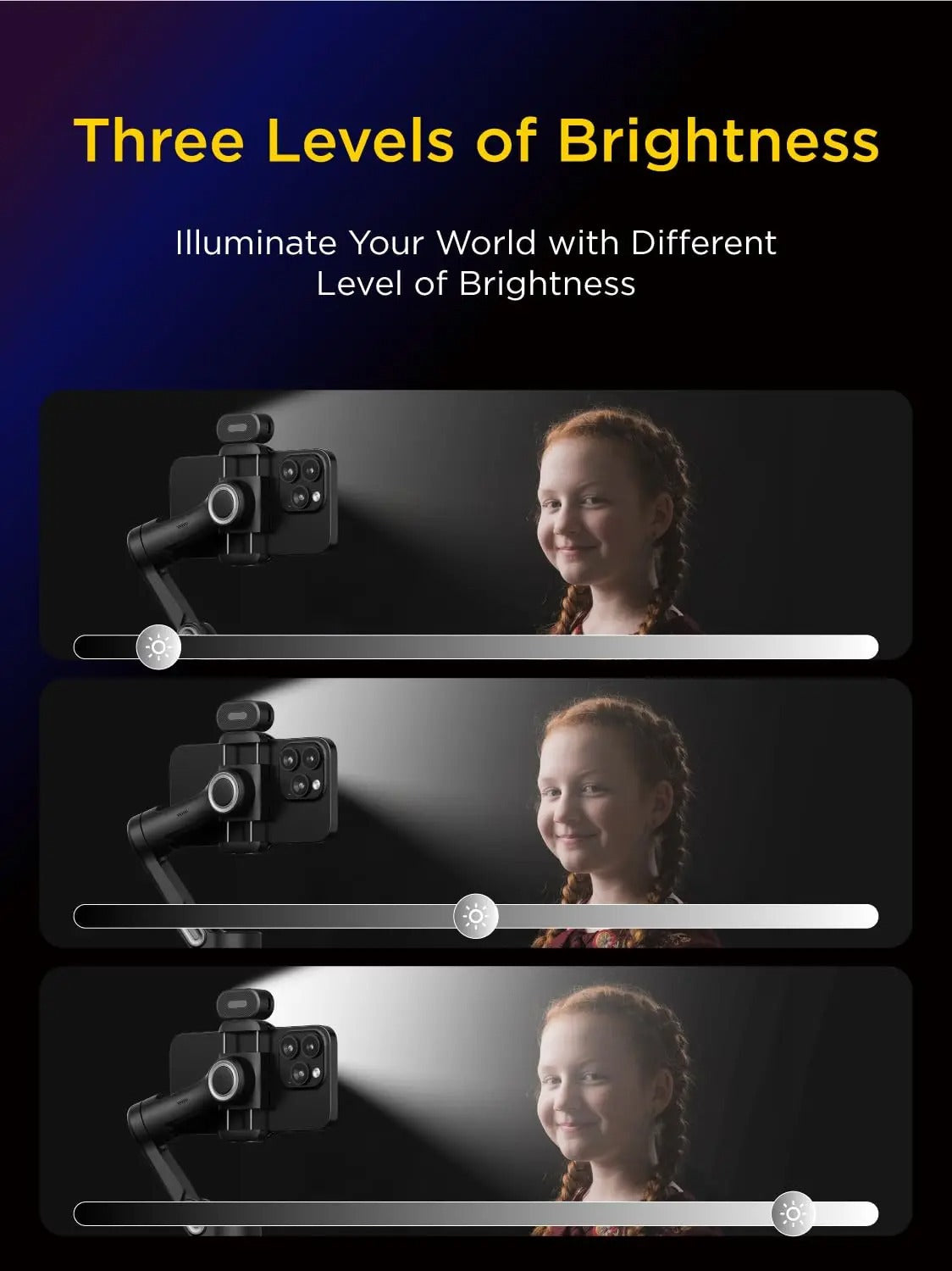 RGB Magnetic Fill Light for Gimbal – LED Photography Light