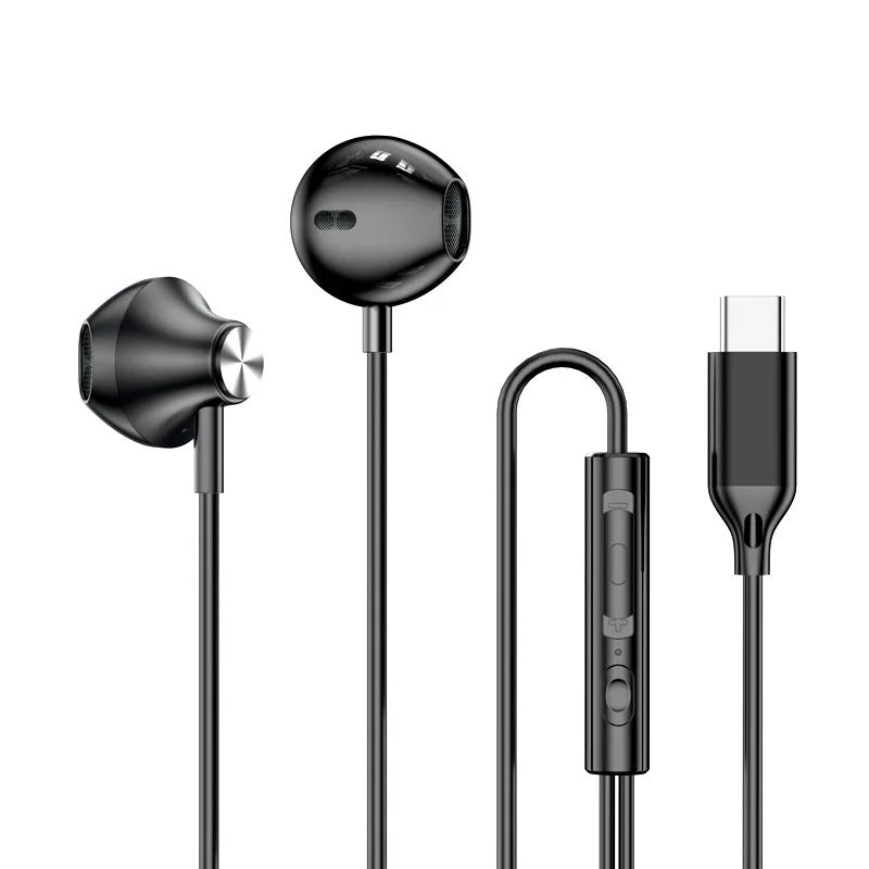 9D Stereo Type C & 3.5mm Gaming Headset Wired Earphones - HiFi Bass