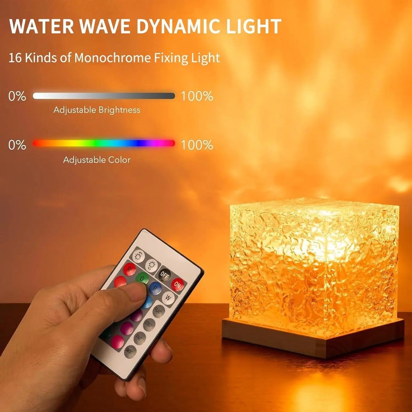Ocean Wave Projector Light 16 Colors Aurora Glow Lamp