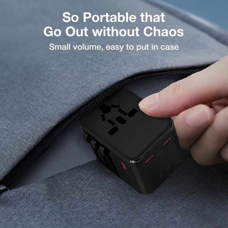 Universal Travel Adapter EU/UK/US/Aus/Asia Plug Compatibility