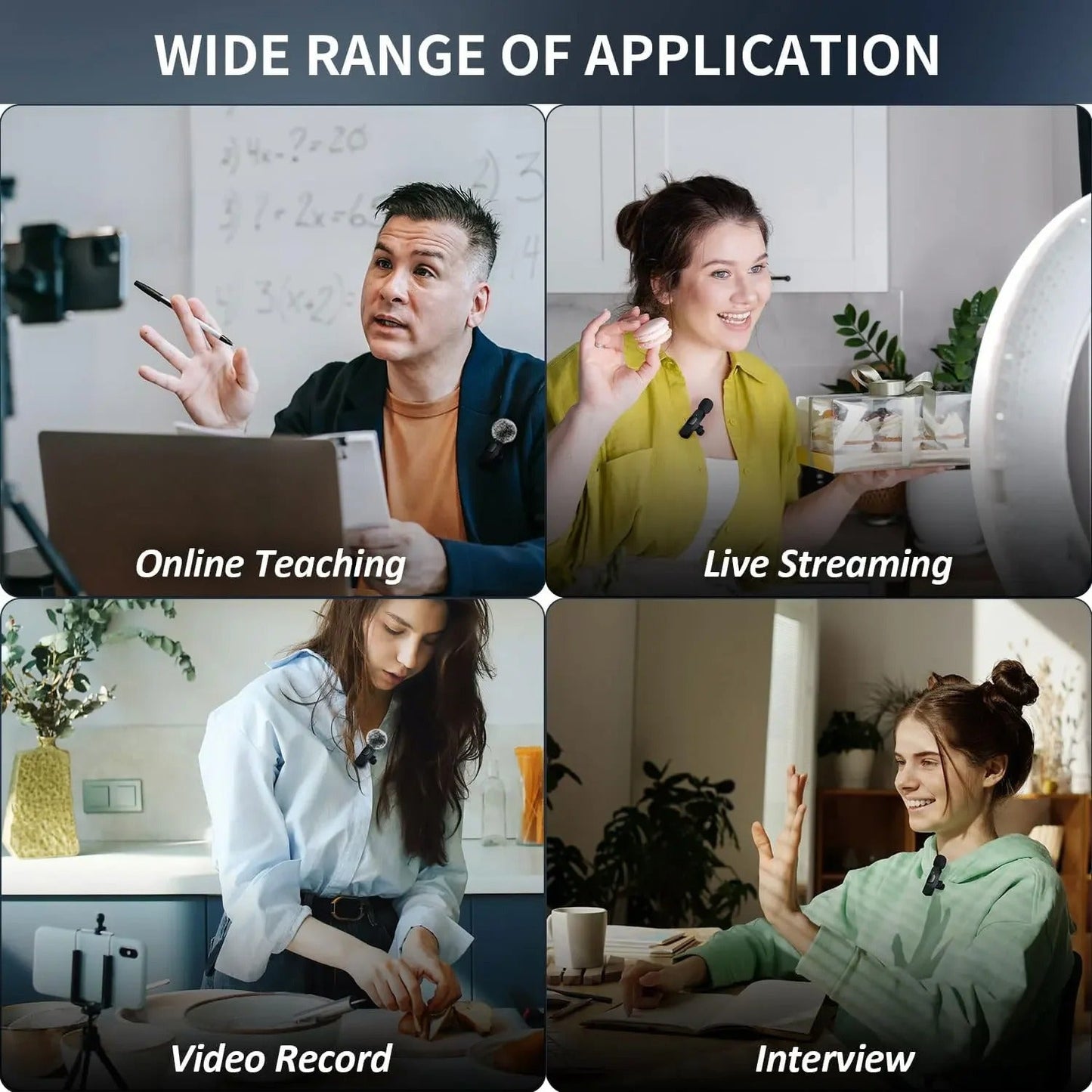 ClipMic Portable Wireless Lavalier Microphone
