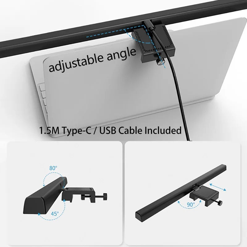 Eye-Care LED Monitor Light Bar – 50cm USB-Powered Desk Lamp with Stepless Dimming for Computer Screens and Reading