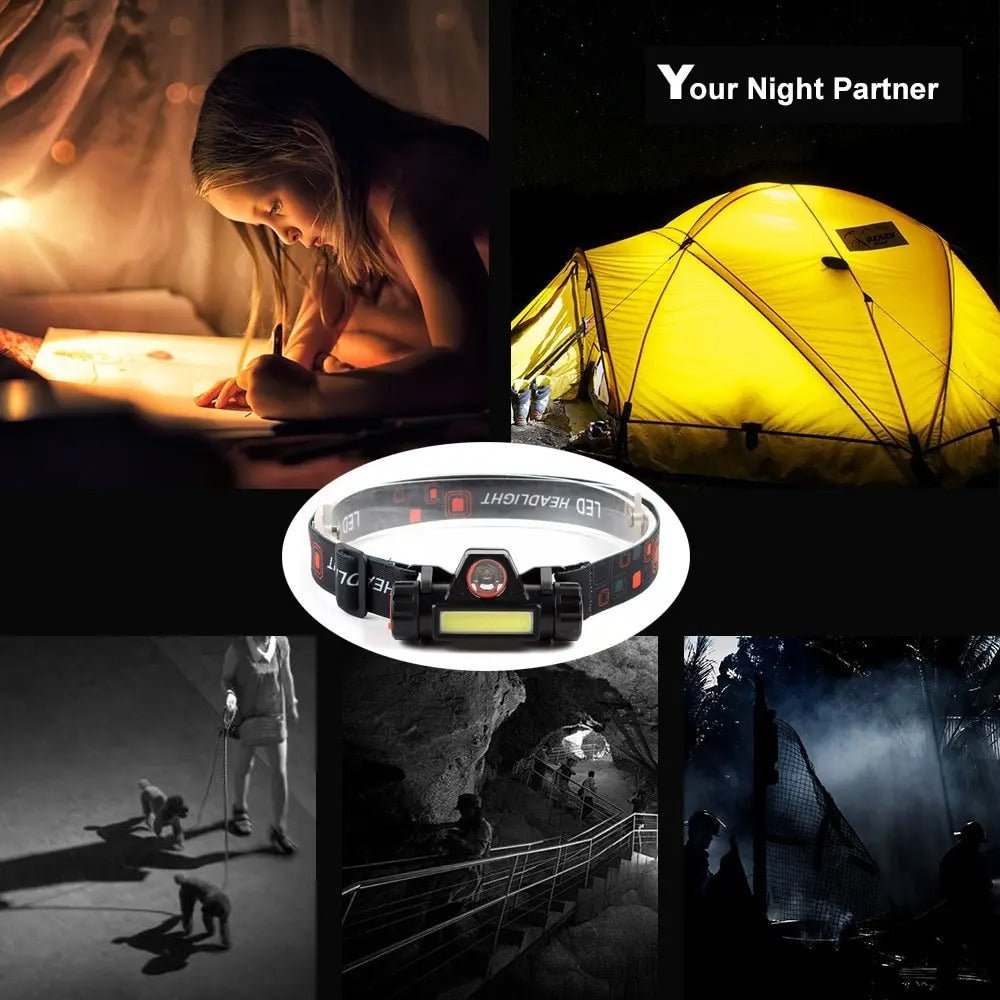 Rechargeable Fishing LED Headlamp – Work Light for Camping